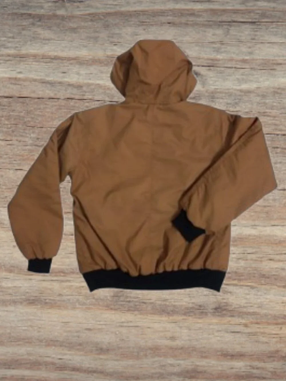 Carhartt Hooded Jacket Color Brown Mustard